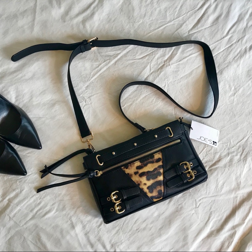 Joe’s Jeans Black Leopard Evelyn Purse